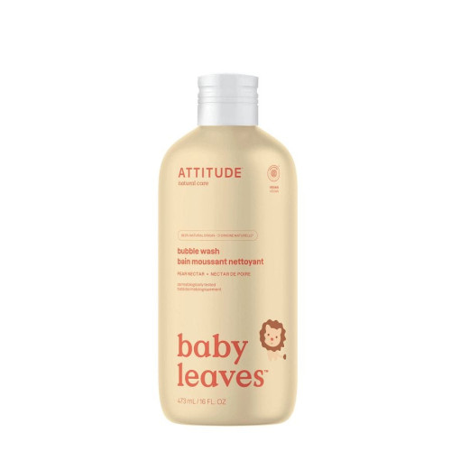 Attitude Baby Leaves Pear Nectar Bubble Wash 16 fl. oz.