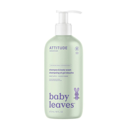 Attitude Baby Leaves Sweet Apple 2-in-1 Shampoo & Body Wash 16 fl. oz.