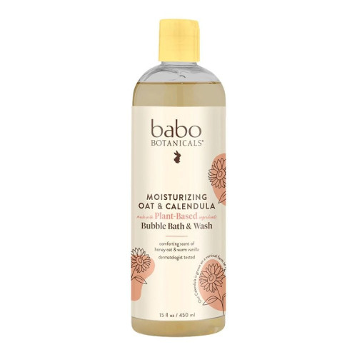 Babo Botanicals Moisturizing Oat & Calendula Bubble Bath & Wash 15 fl. oz.