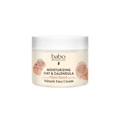 Babo Botanicals Moisturizing Oat & Calendula Miracle Face Cream 2 oz.