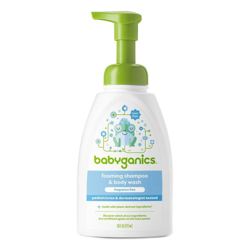 Babyganics Fragrance-Free Foaming Shampoo & Body Wash 16 fl. oz.