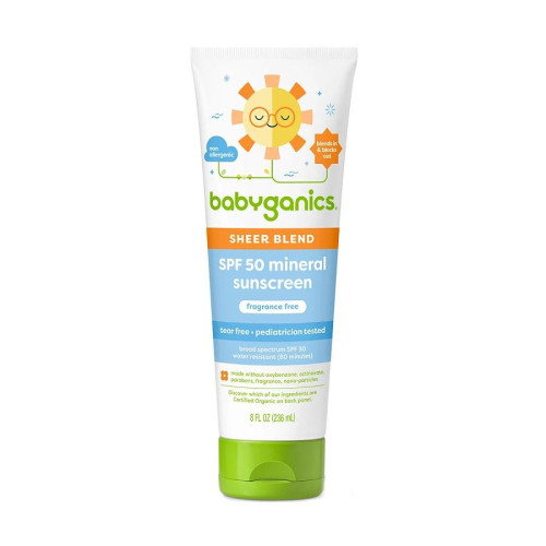 Babyganics Fragrance-Free Baby Sheer Blend Sunscreen Lotion SPF 50 8 fl. oz.