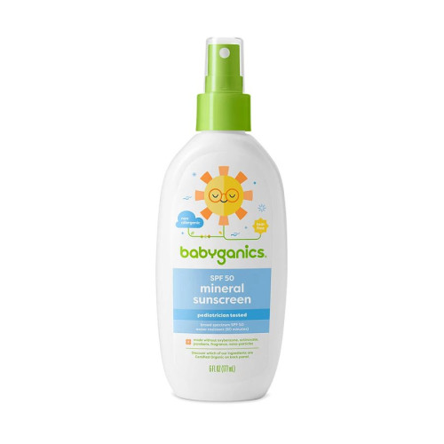 Babyganics Fragrance-Free Baby Sunscreen Spray SPF 50 6 fl. oz.