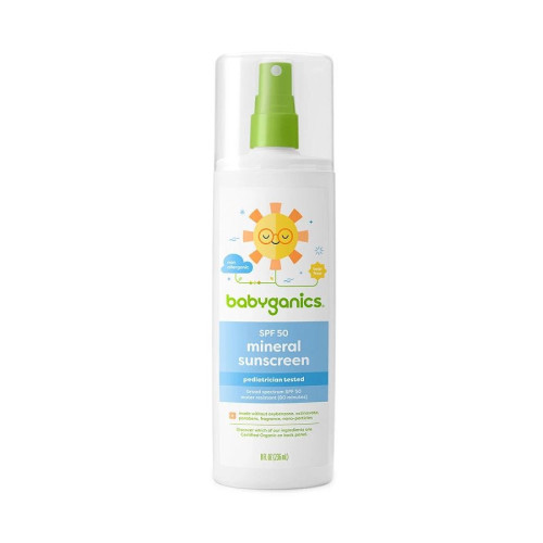 Babyganics Fragrance-Free Baby Sunscreen Spray SPF 50 8 fl. oz.