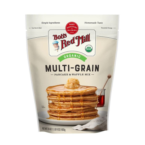 Bob's Red Mill Organic Multi-Grain Pancake & Waffle Mix 24 oz. bag