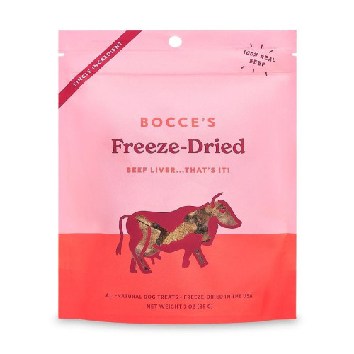 Bocce's Bakery Beef Liver Freeze Dried Dog Treats 3 oz.