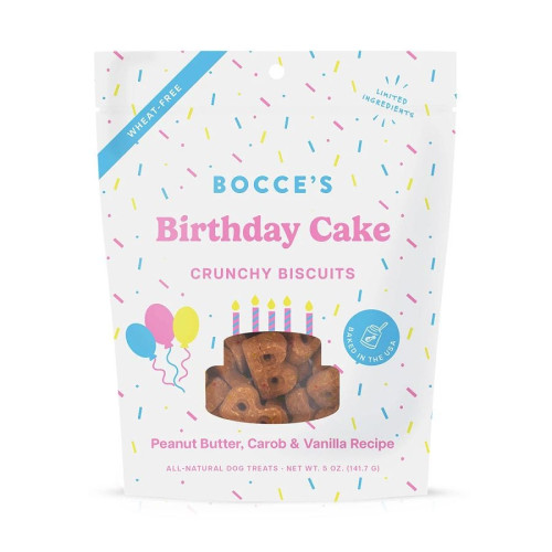 Bocce's Bakery Birthday Cake Dog Biscuits 5 oz.