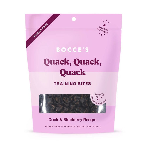 Bocce's Bakery Quack Quack Dog Training Bites 6 oz.