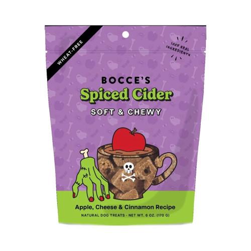 Bocce's Bakery Spice Cider Soft & Chewy Halloween Dog Treats 6 oz.