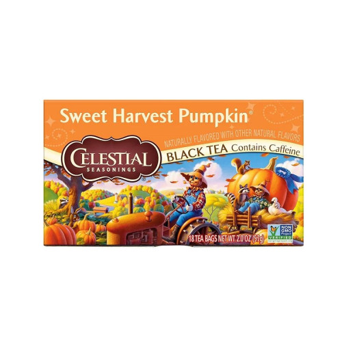 Celestial Seasonings Sweet Harvest Pumpkin Holiday Tea 18 tea bags