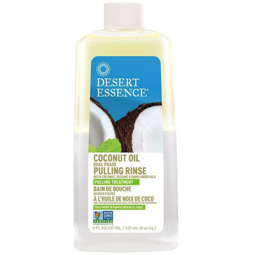 Desert Essence Coconut Oil Dual Phase Pulling Rinse 8 fl. oz.