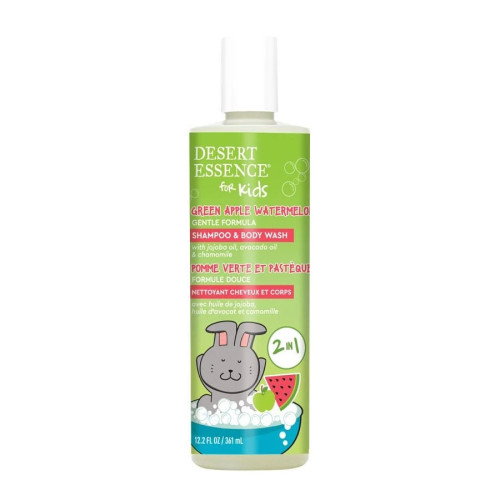 Desert Essence Green Apple Watermelon Kids 2-in-1 Shampoo & Body Wash 12 fl. oz.