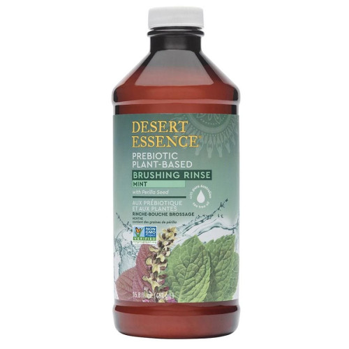 Desert Essence Prebiotic Plant-Based Mint Brushing Rinse 15.8 fl. oz.