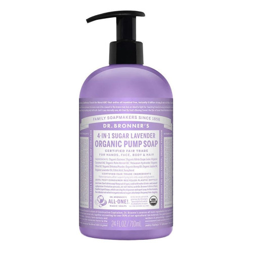 Dr. Bronner's Organic Lavender 4-in-1 Sugar Soap 24 fl. oz.