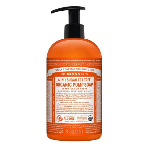 Dr. Bronner's Organic Tea Tree 4-in-1 Sugar Soap 24 fl. oz.