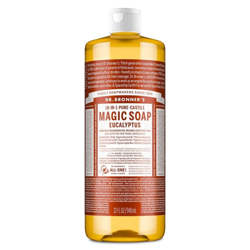 Dr. Bronner's 18-in-1 Pure-Castile Eucalyptus Magic Soap 32 fl. oz.