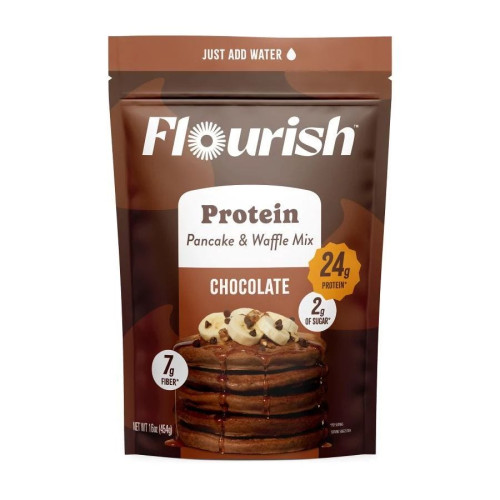 Flourish Chocolate Protein Pancake Mix 16 oz.