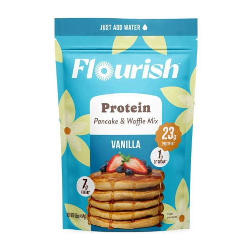 Flourish Vanilla Protein Pancake Mix 16 oz.