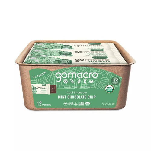 GoMacro Mint Chocolate Chip MacroBar 12 (2.3 oz.) pack