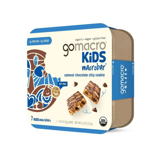 GoMacro Oatmeal Chocolate Chip Cookie Kids MacroBar 7 (0.9 oz.) pack