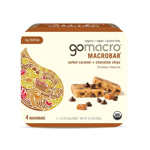 GoMacro Salted Caramel Chocolate Chips MacroBar 4 (2.3 oz.) pack
