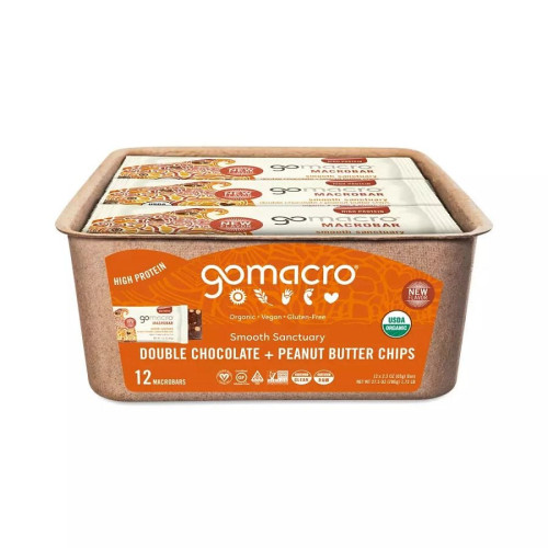 GoMacro Double Chocolate + Peanut Butter Chip MacroBar 12 (2.3 oz.) pack