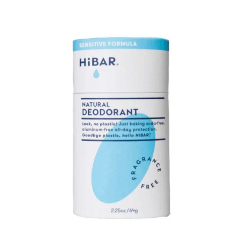HiBar Sensitive Fragrance-Free Plastic-Free Deodorant 2.25 oz.
