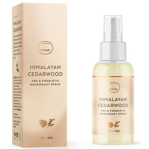 Honestly pHresh Himalayan Cedarwood Pre + Probiotic Deodorant Spray 2 oz