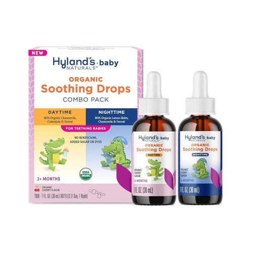 Hyland's Organic Baby Cherry Soothing Drops Combo Pack 2 fl. oz.