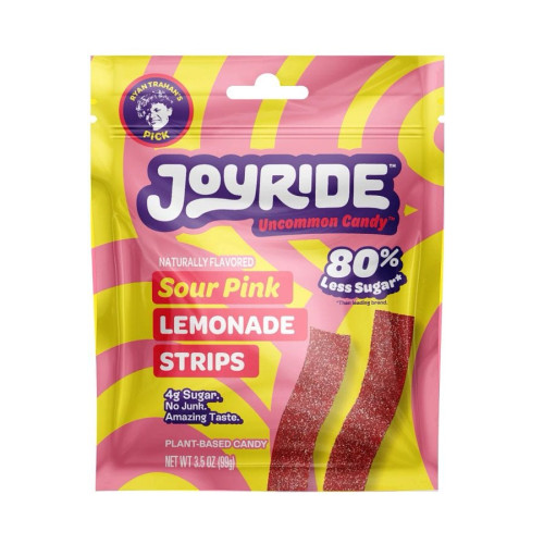 Joyride Low Sugar Sour Pink Lemonade Strips 3.5 oz.