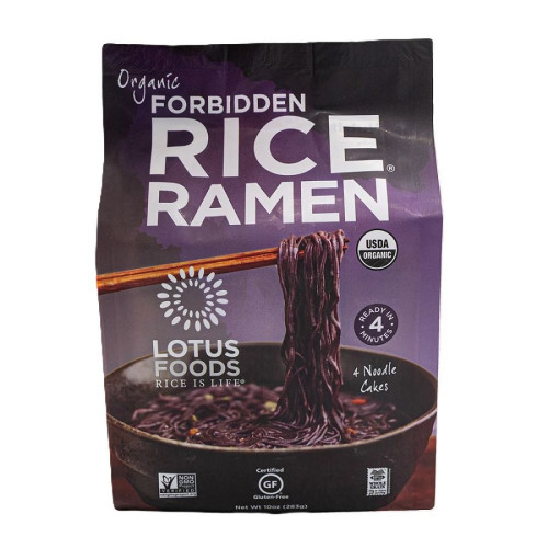 Lotus Foods Forbidden Organic Rice Ramen Noodles 4 (2.8 oz.) pack