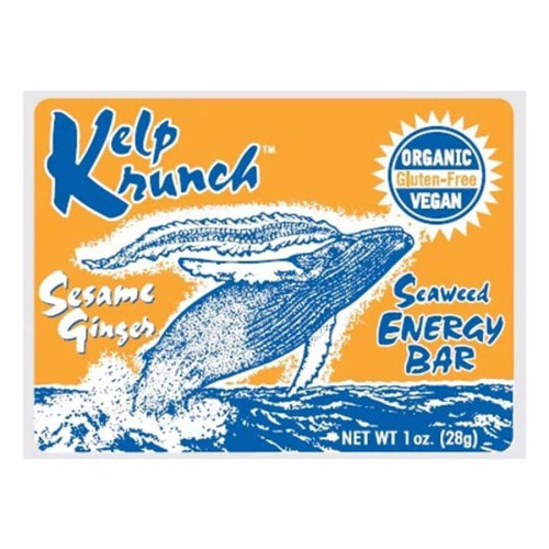 Maine Coast Sea Vegetables Ginger Kelp Krunch Bar 1 oz.