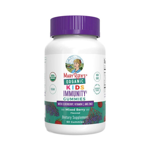 MaryRuth's Mixed Berry Organic Kids Immunity Gummies 60 count
