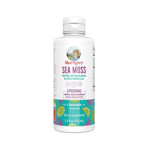 MaryRuth's Limeade Sea Moss with Spirulina and Chlorella Sugar-Free Liposomal 7.6 fl. oz.
