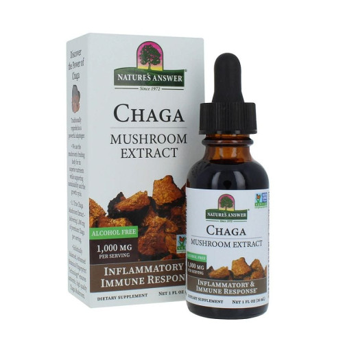 Nature's Answer Chaga Mushroom Alcohol-Free Liquid Herbal Extract 1 fl. oz.
