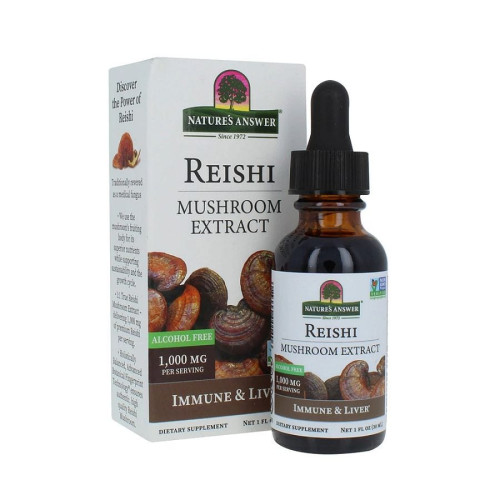 Nature's Answer Reishi Mushroom Alcohol-Free Liquid Herbal Extract 1 fl. oz.