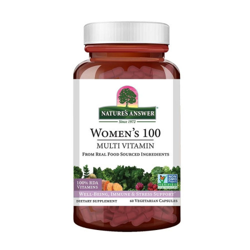 Nature's Answer Women's 100 Real Food Multi-Vitamin 60 vegetarian capsules