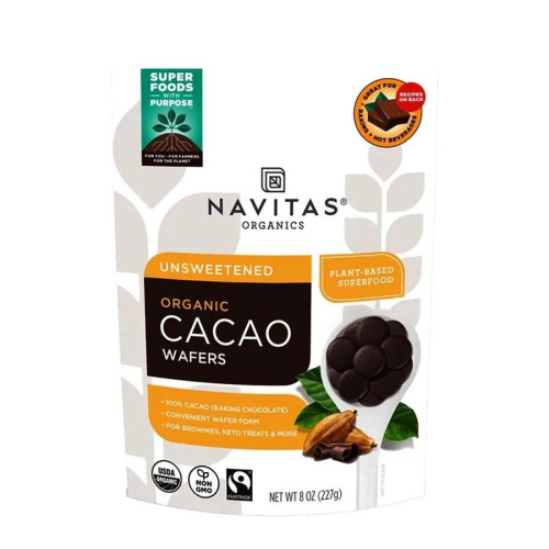 Navitas Organics Unsweetened Cacao Wafers 8 oz.