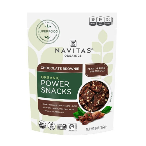Navitas Organics Chocolate Brownie Power Snacks 8 oz.