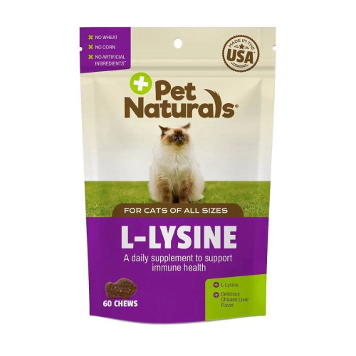 Pet Naturals L-Lysine for Cats 60 chews
