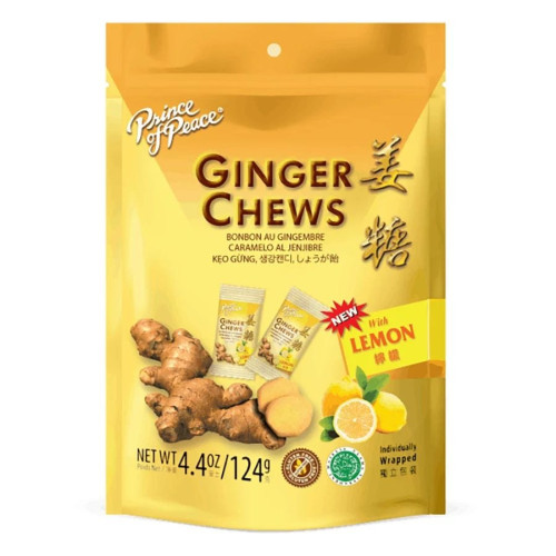 Prince of Peace Lemon Ginger Chews 4 oz. bag