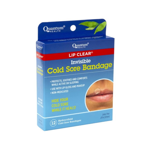 Quantum Lip Clear Invisible Cold Sore Bandages 12 count
