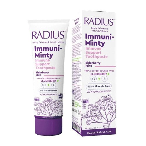 Radius Elderberry Mint Adult Immune Support Toothpaste 2.5 oz.