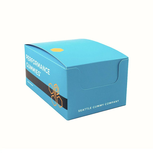Seattle Gummy Company Recover Orange Post-Workout Gummies Display 12 (4 ct) packs