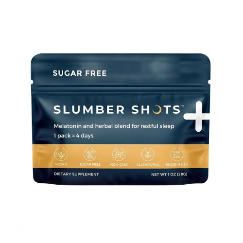 Seattle Gummy Company Slumber Shots Sugar Free Mango with Melatonin Gummies 4 count