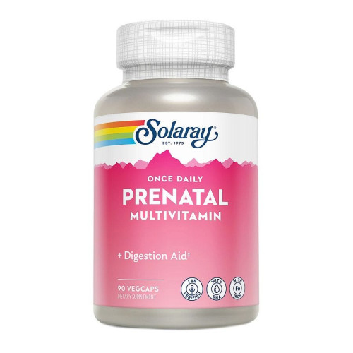 Solaray Women's Once Daily Prenatal Multivitamin 90 VegCaps