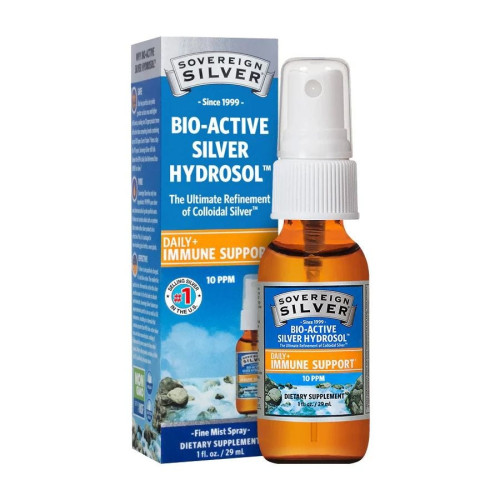 Sovereign Silver Bio-Active Silver Hydrosol Immune Support Fine Mist Spray 1 fl. oz.