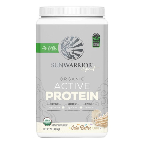 Sunwarrior Organic Cake Batter Active Protein 2.2 lbs.