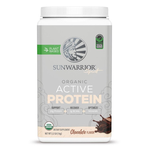 Sunwarrior Organic Chocolate Active Protein 2.2 lbs.