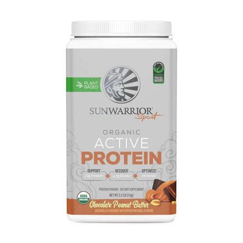 Sunwarrior Organic Chocolate Peanut Butter Active Protein 2.2 lbs.